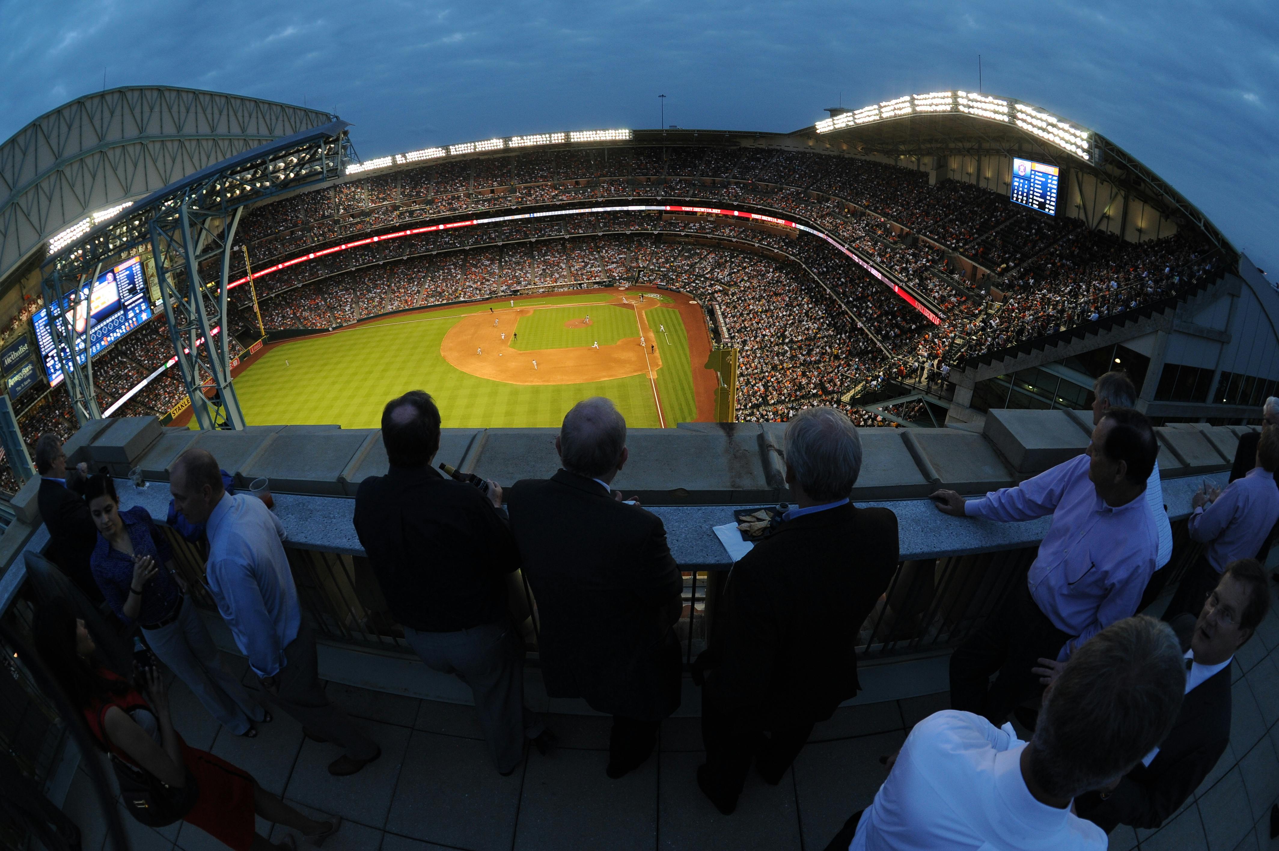 Minute Maid Park's superstitious roof - Axios Houston