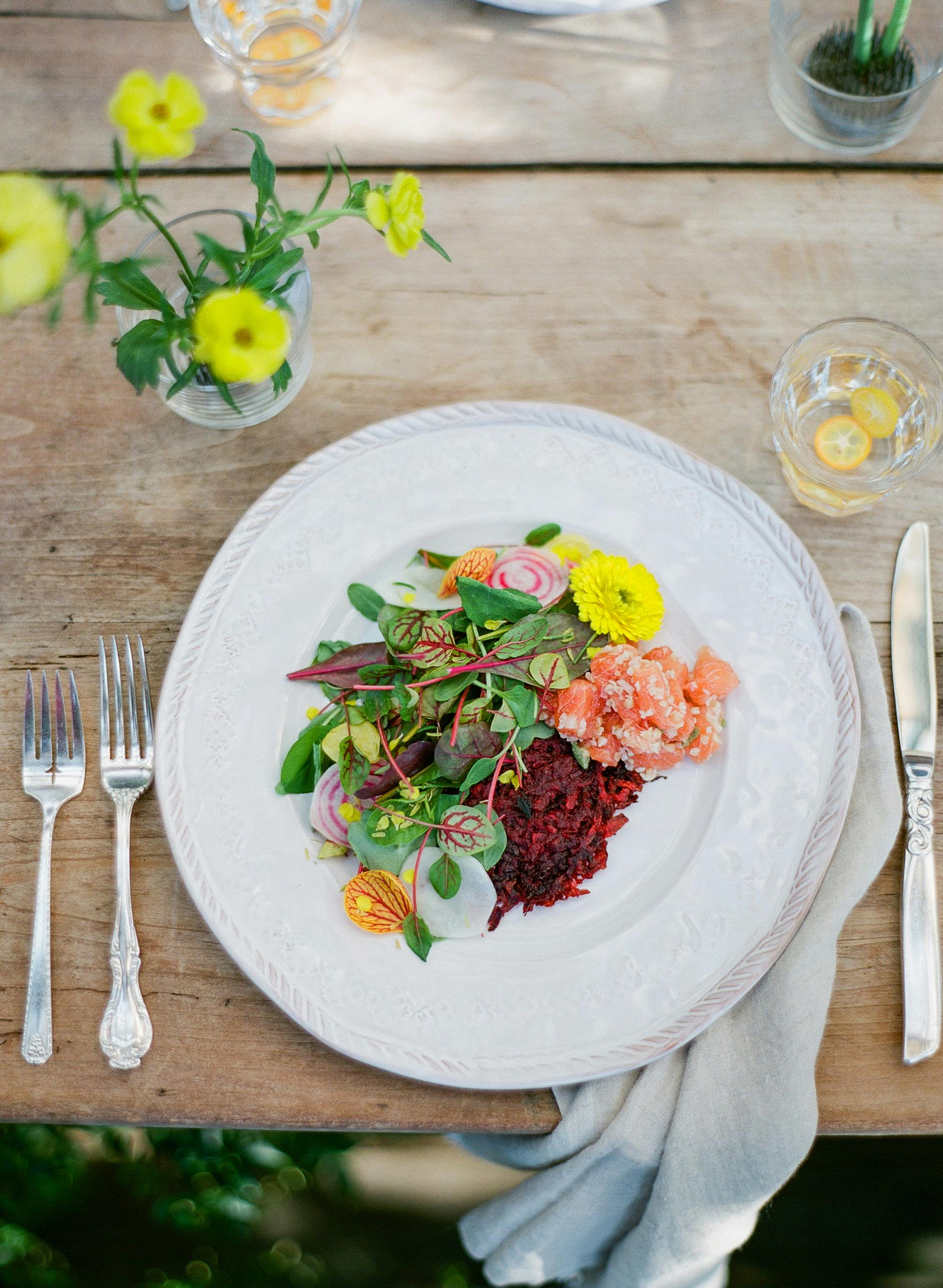 White and Green Intimate Luncheon The Kitchen For Exploring Foods