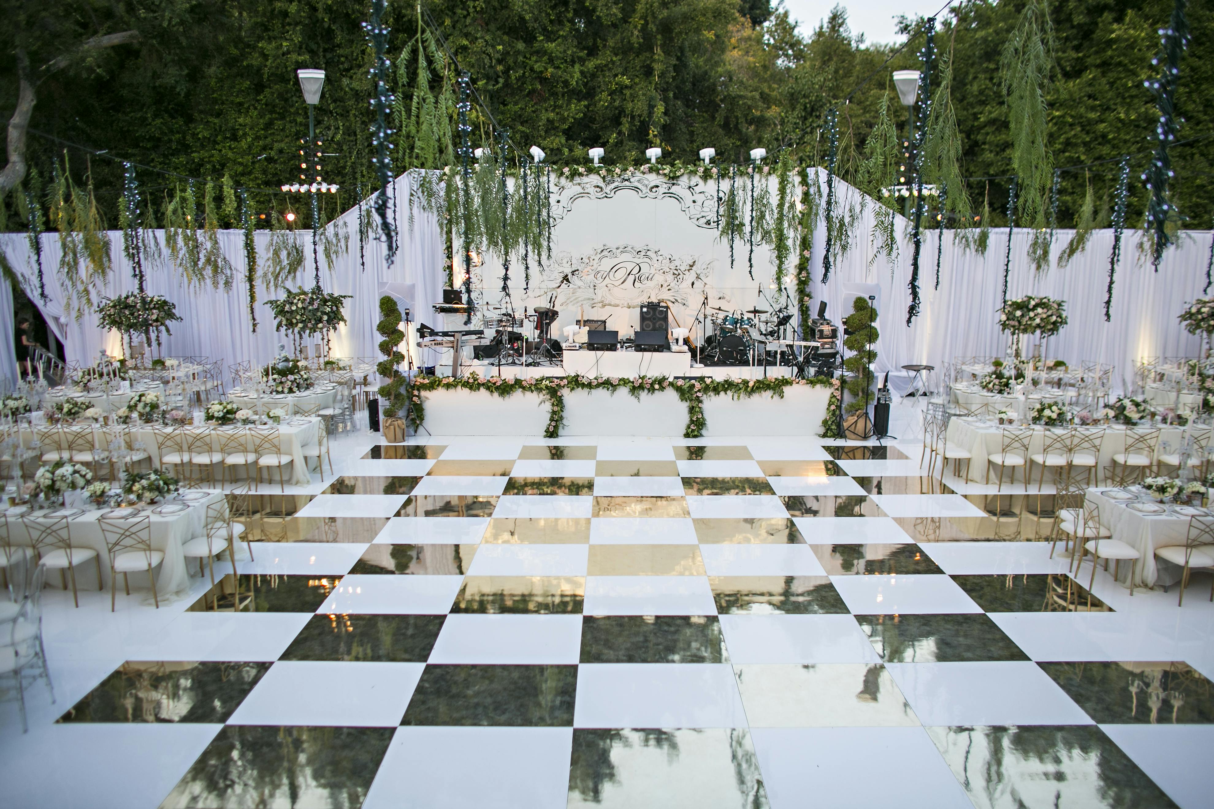 Wedding Dance Floor Ideas posted by Tic-Tock Couture Florals