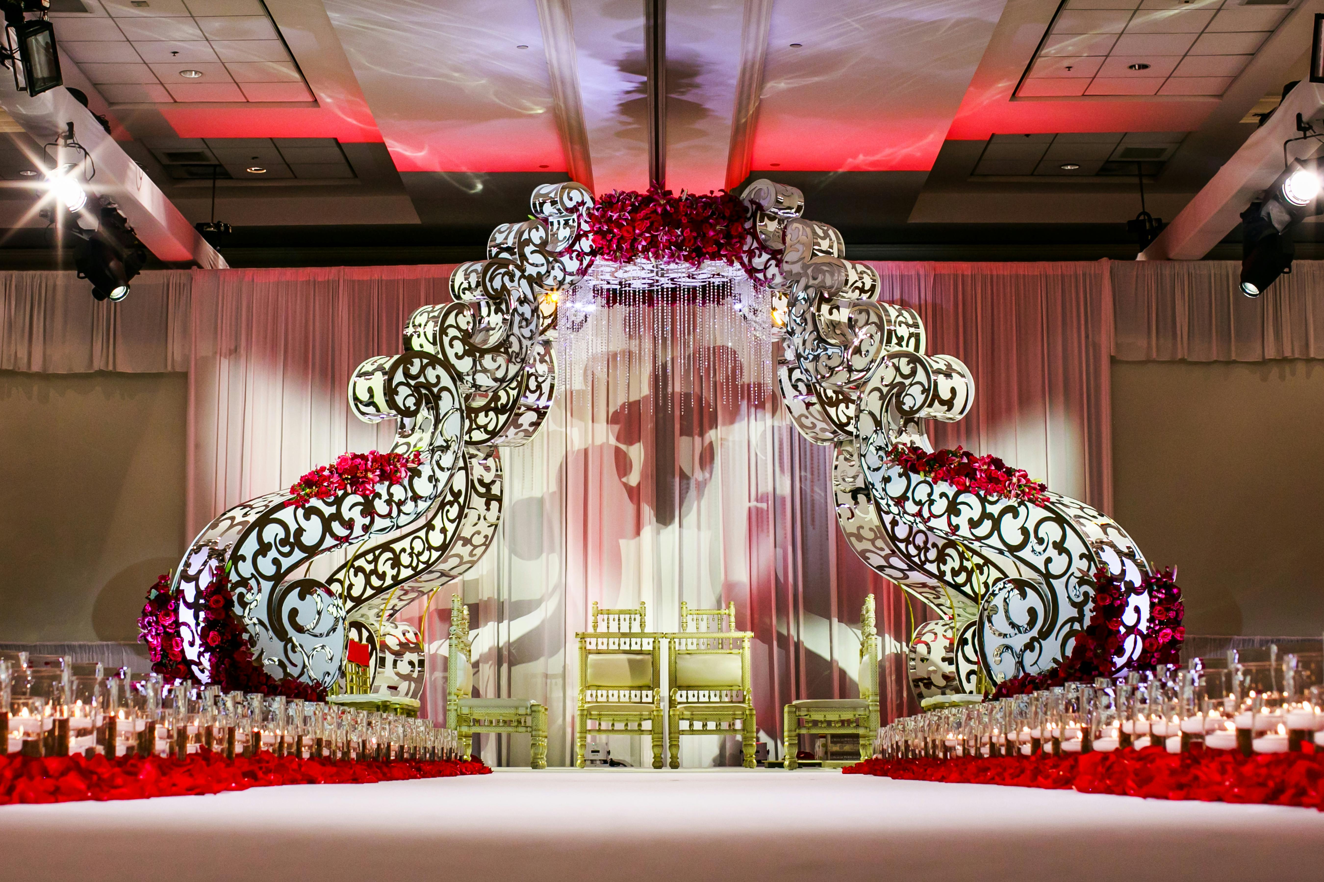 Ruby Red Ballroom Wedding in Tampa, FL KIS(cubed) Events PartySlate