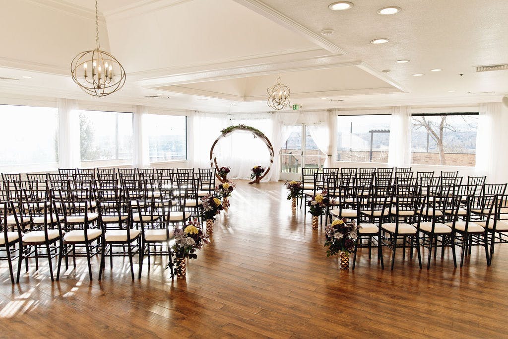 Indoor Ceremony, an event space at Brittany Hill by Wedgewood Weddings
