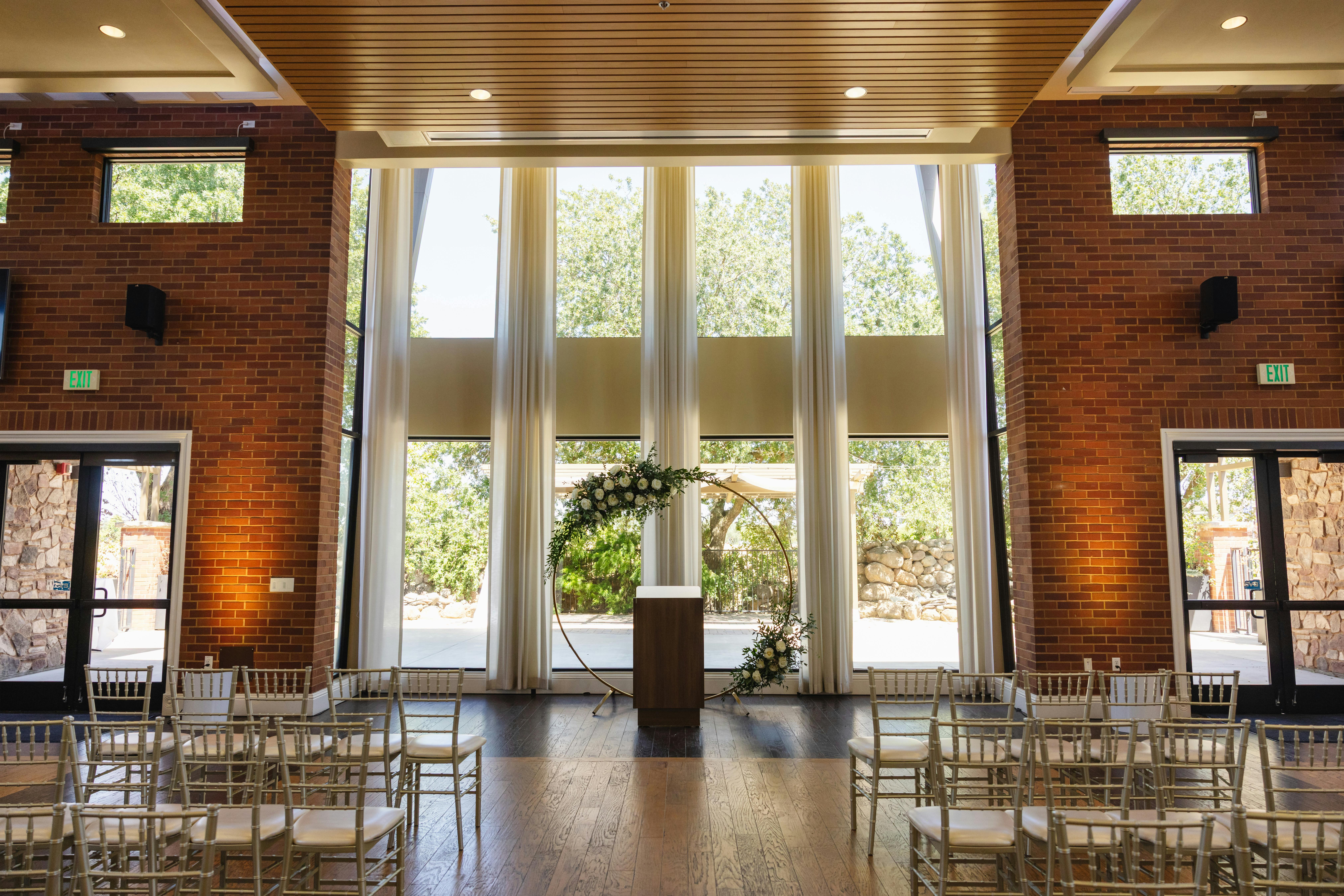 Indoor Ceremony, an event space at Evergreen Springs by Wedgewood Weddings