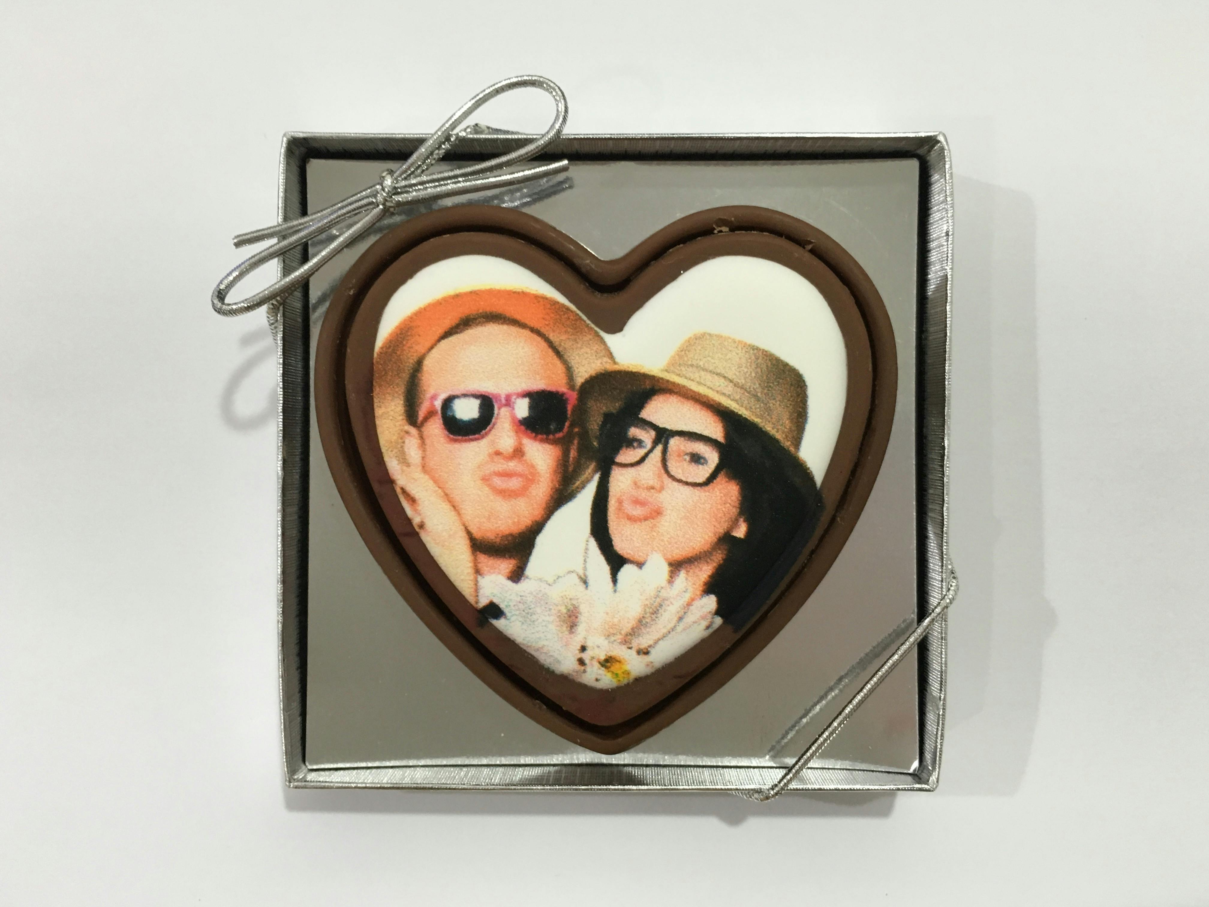 Featured photo from Chocolate Heart with Edible Image in Gift Box