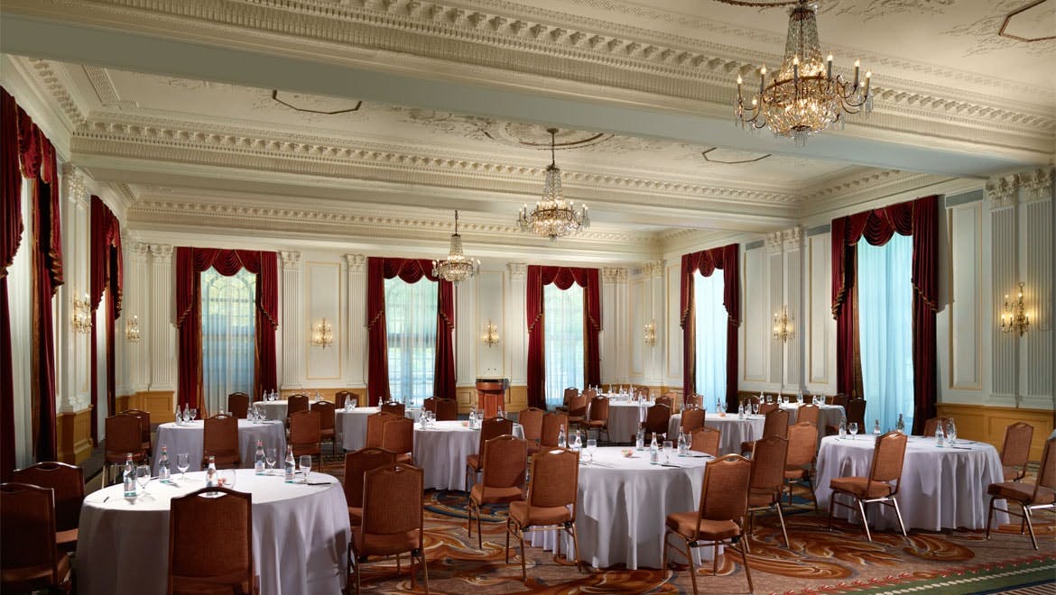 Diplomat Ballroom, an event space at Omni Shoreham Hotel