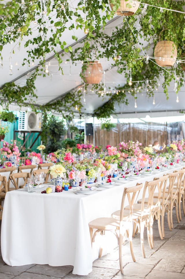 Featured photo from Vibrant Floral Rehearsal Dinner at Roberta's in Brooklyn, NY