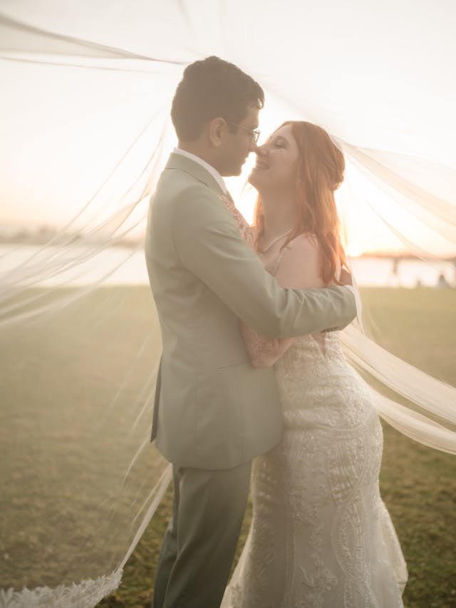 Featured photo from Colorful Spring Garden Party Indian American Wedding