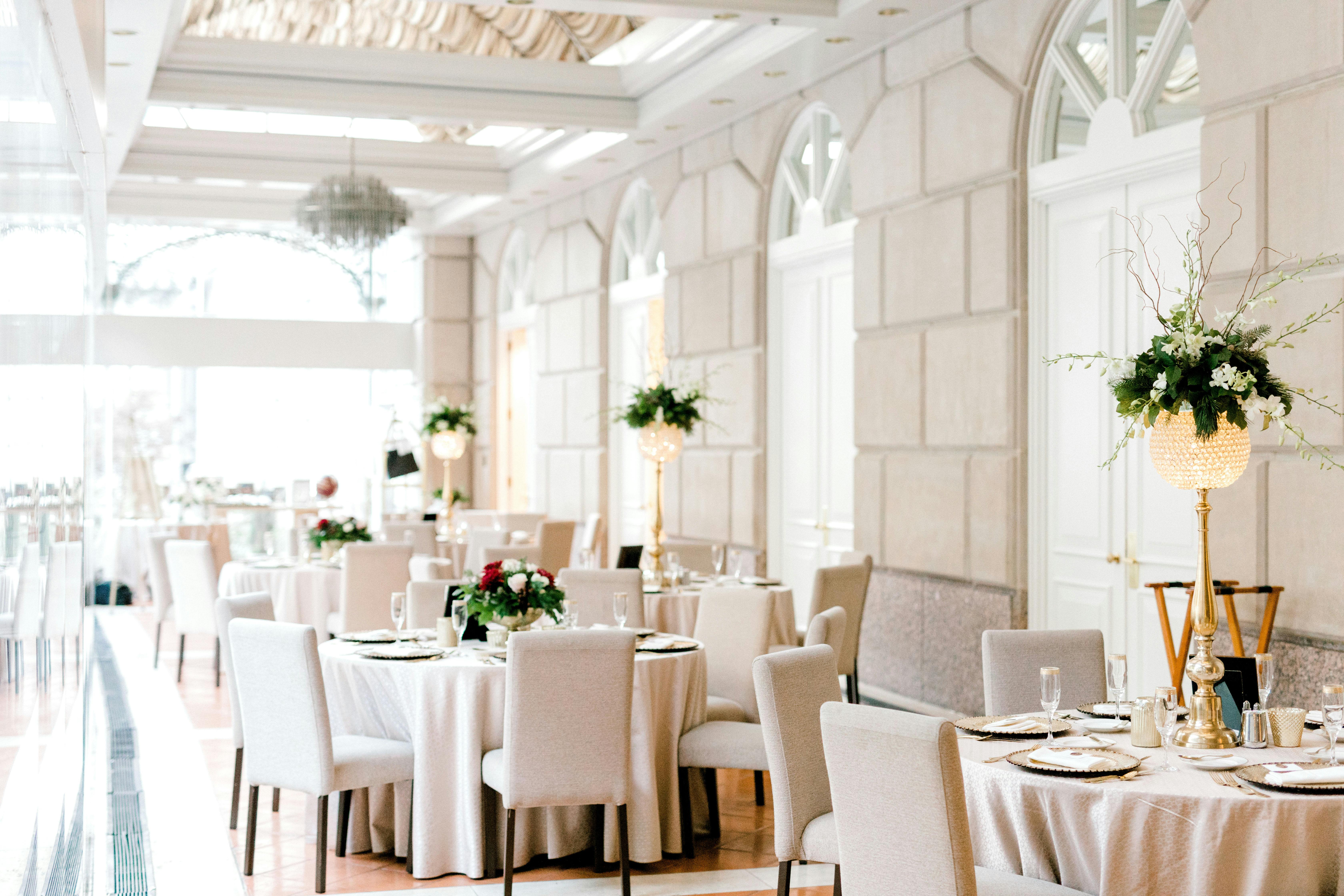The Garden Room, an event space at Hotel Crescent Court