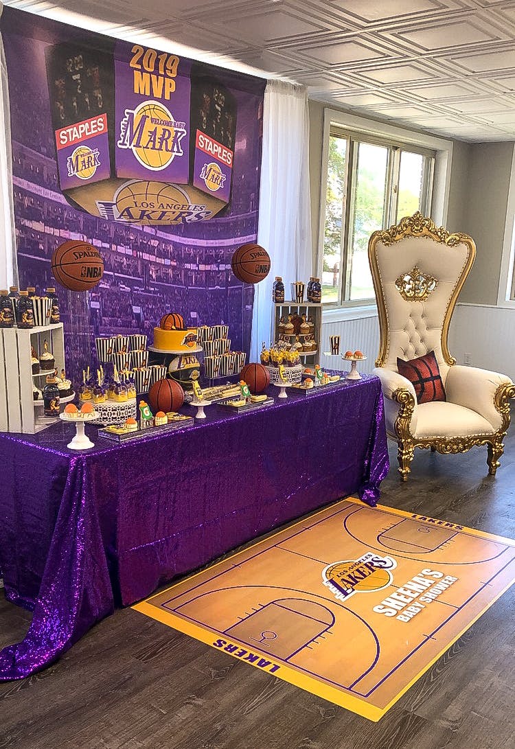 LOS ANGELES LAKERS BABY SHOWER, Kaleidoscope Events