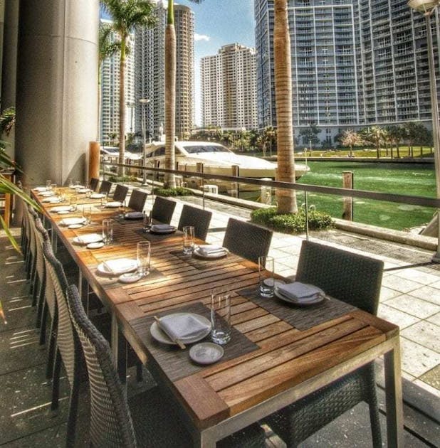 Zuma Waterfront Restaurant Boat Dock, Downtown Miami