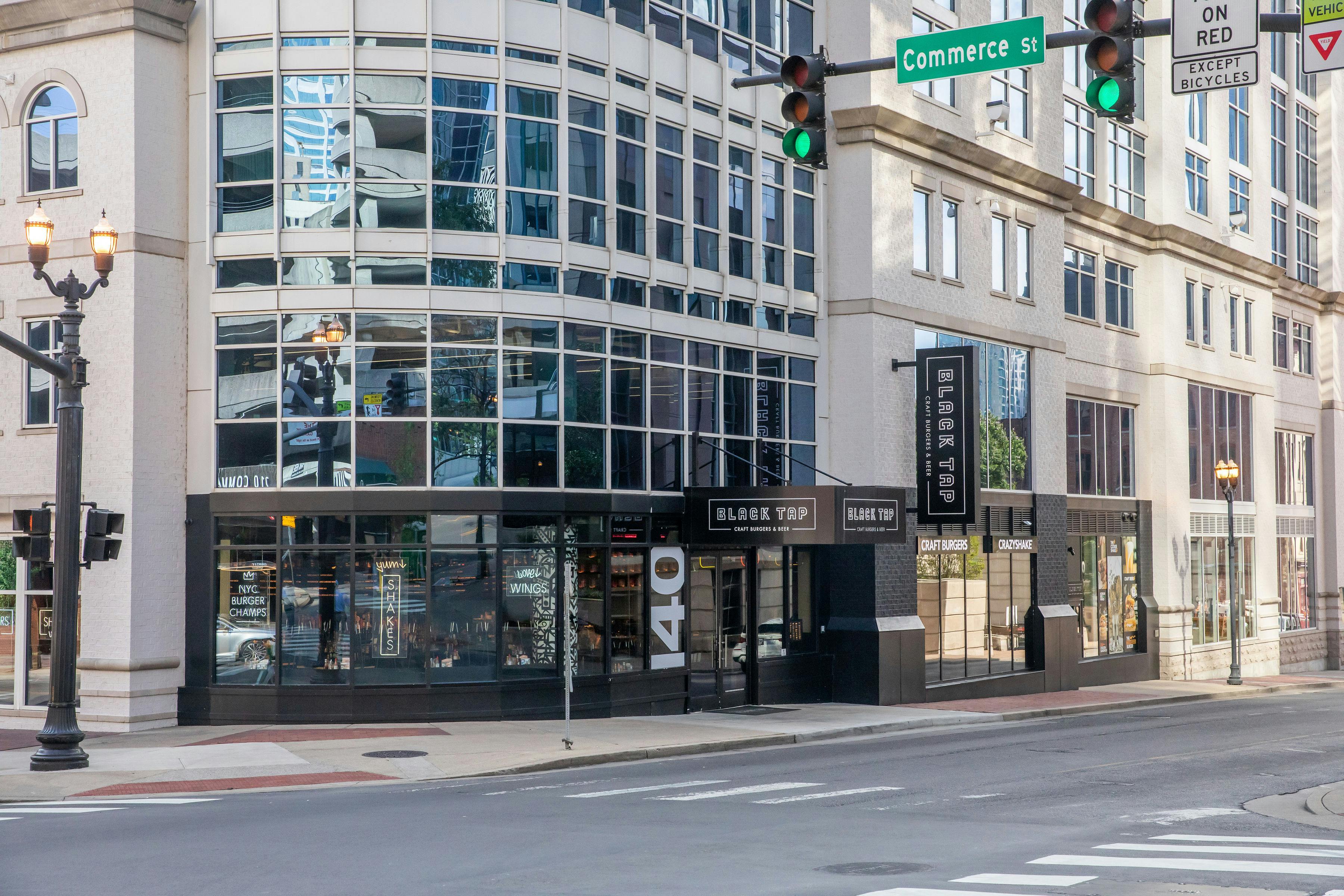Exterior Black Tap Nashville, an event space at Black Tap Craft Burgers & Beer Nashville