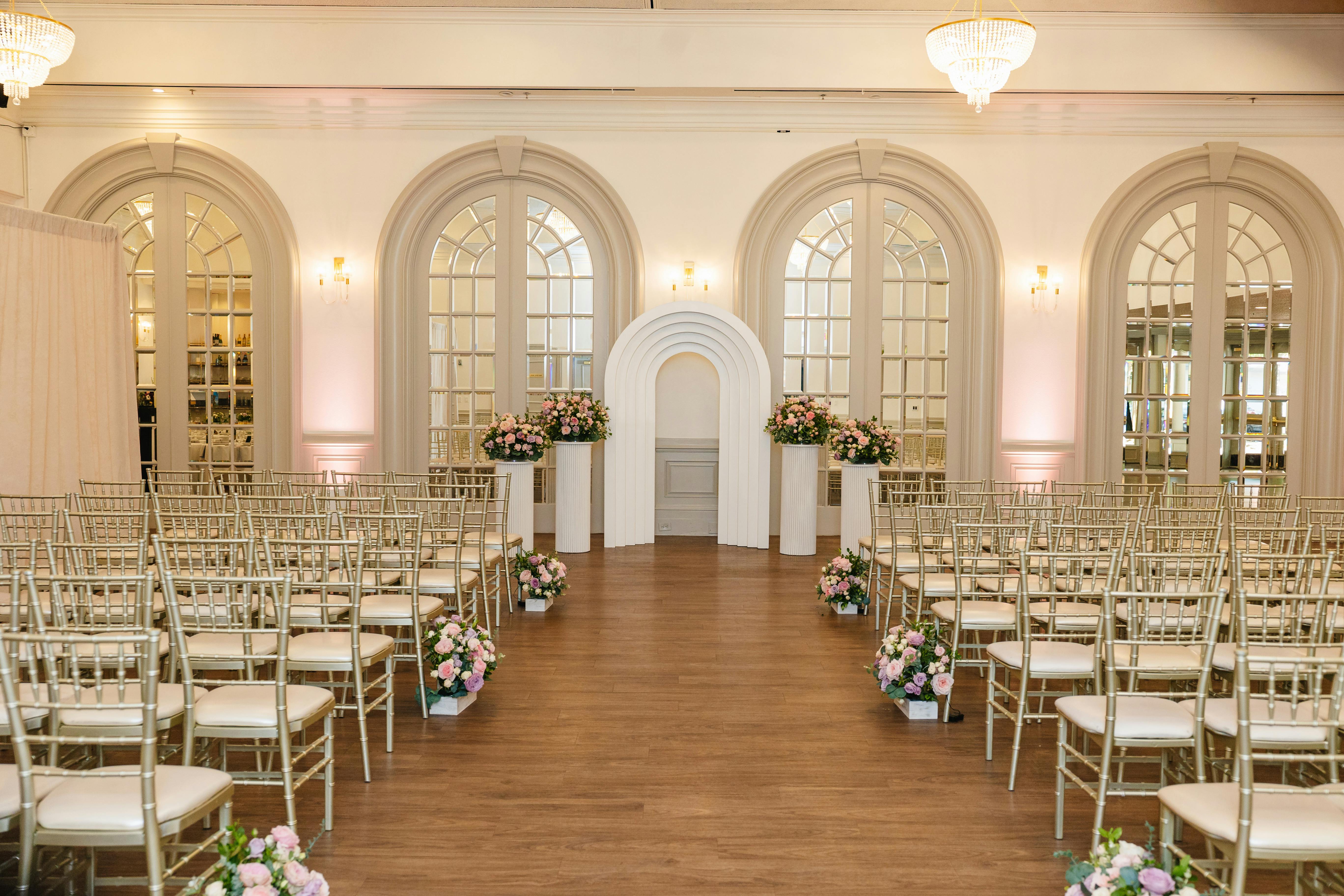 Indoor Ceremony, an event space at Sterling Hotel by Wedgewood Weddings