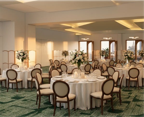 The 11th Floor Ballroom, an event space at The Waymark Chattanooga, Tapestry Collection by Hilton