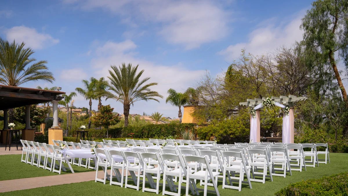 Lawn/ Terrace Ceremony Site, an event space at The Retreat by Wedgewood Weddings