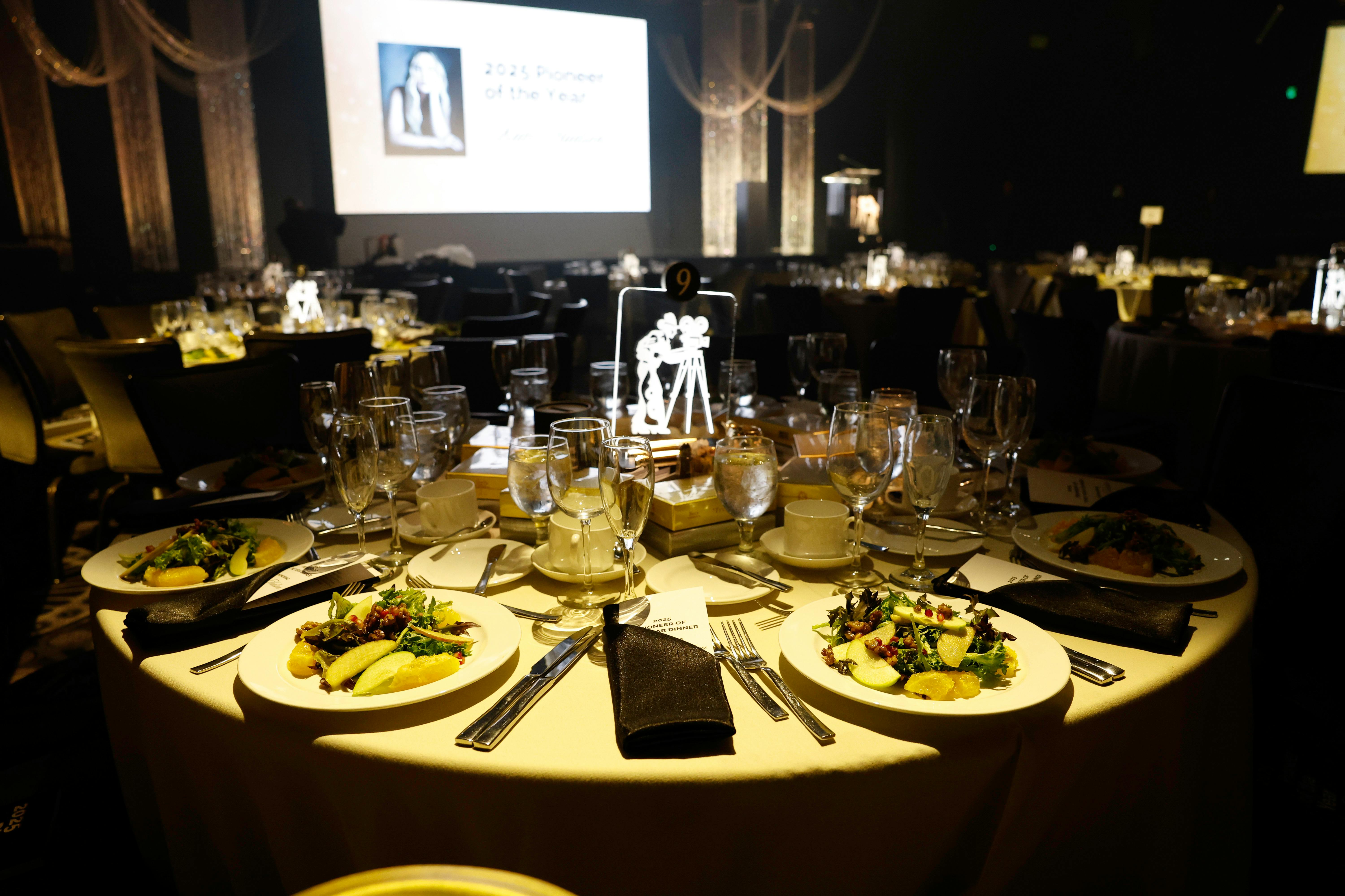 Featured photo from Celebrate This 2025 Pioneer of the Year Event at The Beverly Hilton with Luminous Lighting and Refined Ballroom Accents