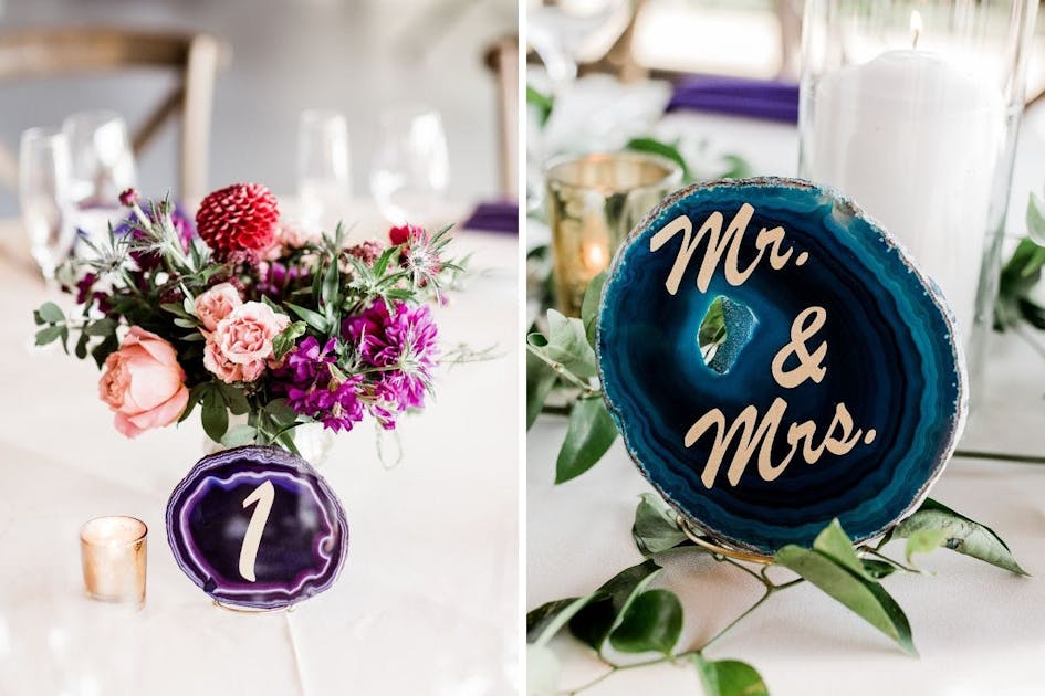7 Wedding Table Number Ideas to Fit Your Wedding Style - PartySlate